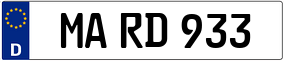 Trailer License Plate